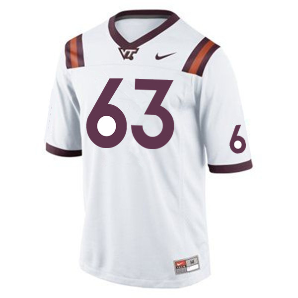 Men #63 Laurence Gibson Virginia Tech Hokies College Football Jerseys Sale-Maroon